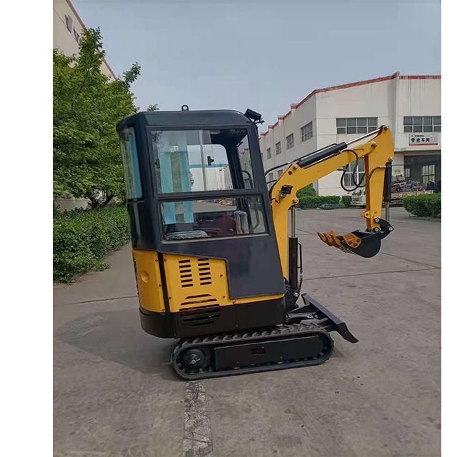 1500kg Vegetables Digger Small Household Excavator Mini Digger with Cab for Sale