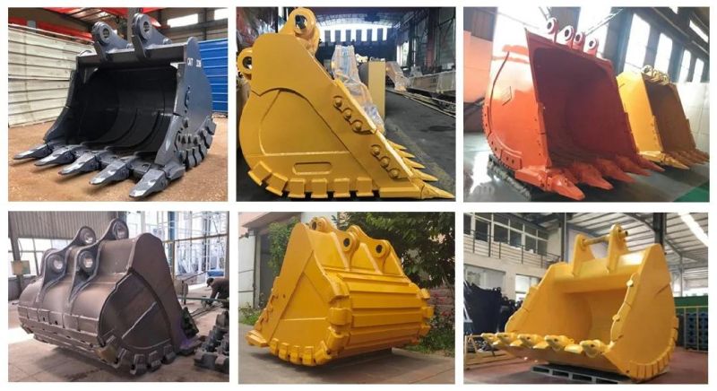 Construction Machinery Parts Heavy Duty Digging Rock Standard 2m3 Bucket 30 Ton Big Excavator Rock Stone Bucket Price for Komasu PC300