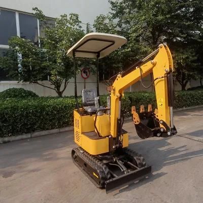 Hot Sale EPA CE Certificate 1ton Crawler Track Mini Excavator with Fork