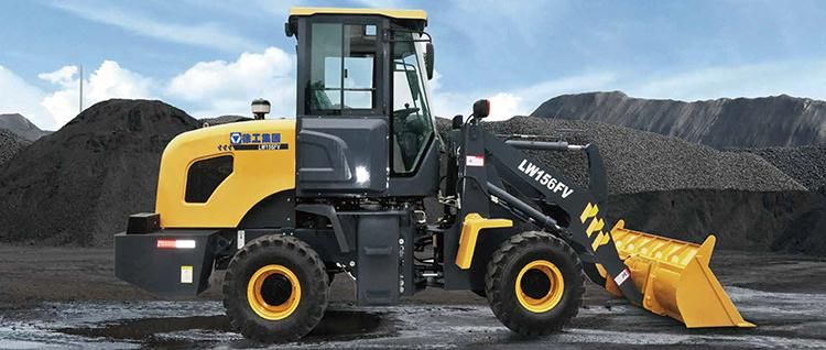 XCMG Official 1 Ton Mini Wheel Loader Lw156fv China New Small Articulated Wheel Front Loader for Sale