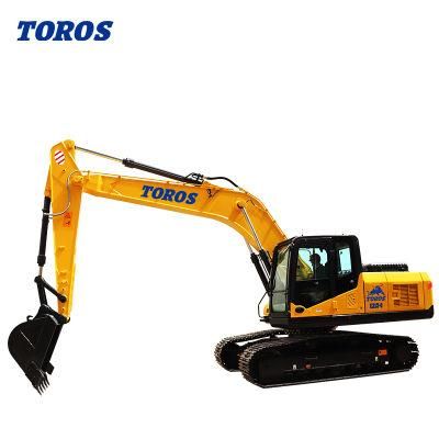 South Korean 22t Medium Hydraulic Crawler Excavator with 600mm Track Shoe