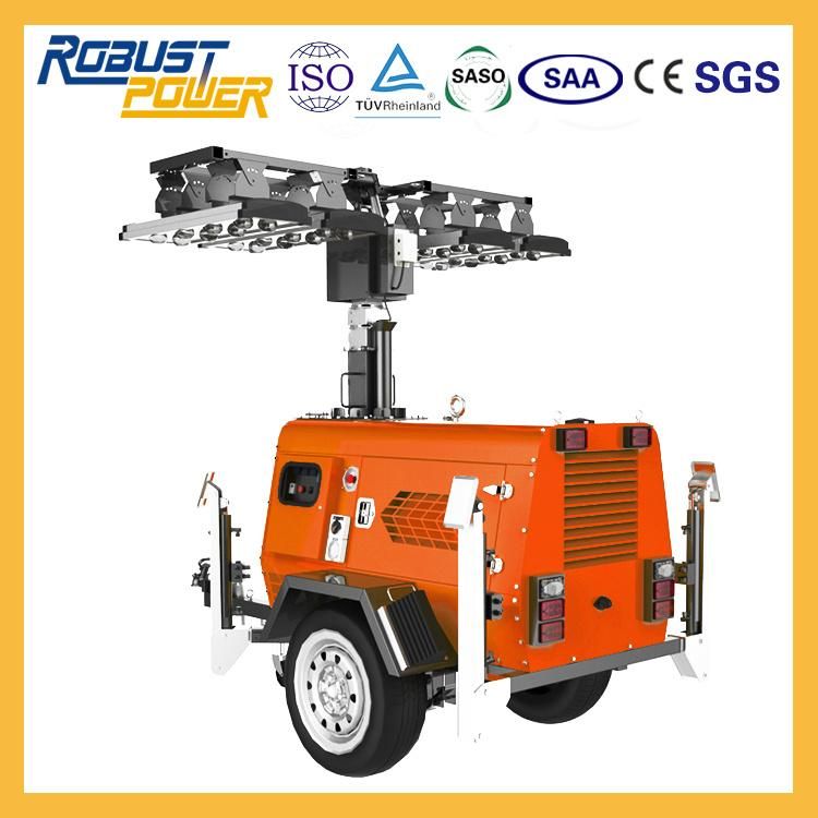 Kubota Diesel Emergency Outdoor Mobile LED Lighting Tower