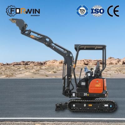 Big Promotion Depth 1960mm Small Excavator Digging Fw20u (New) Mini Earth Digger Machine