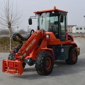 Chinese Brand High Quality 1.5 Ton Front End Wheel Loader Tl1500 Farm Tractor Loader