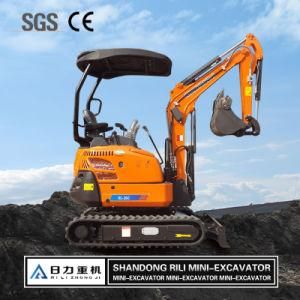 1.6ton Gasoline Mini Excavator Tailless Excavator with CE Multifunction Mini Hydraulic Excavators Cheap Price for Garden