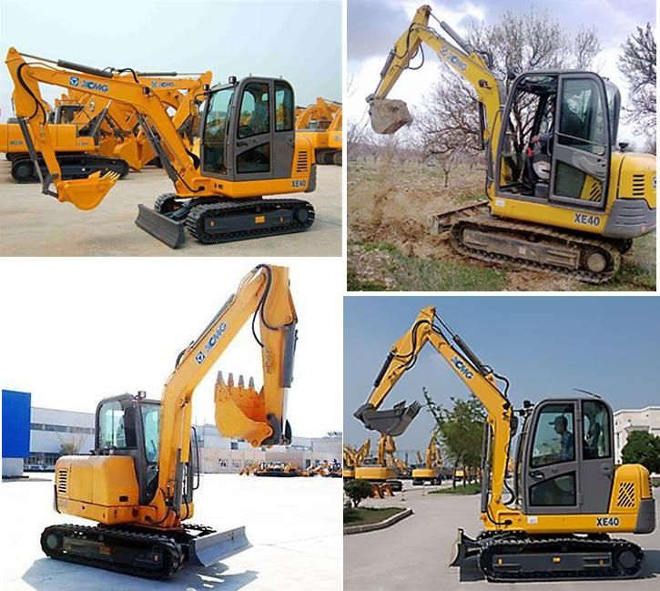 XCMG Official Construction Equipment Cheap New 4 Ton Mini Excavator Xe40 Small Hydraulic Crawler Excavator Machine China Mini Digger Excavator Prices