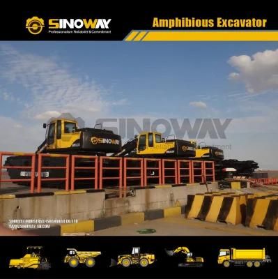 Long Arm Reach Cat 320d Amphibious Dredger for Sale