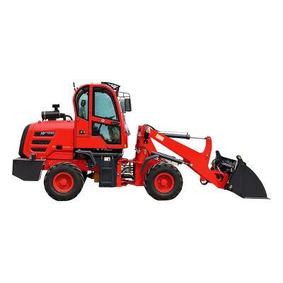 4 in 1 Mini Telescopic Articulating Loader 1.2ton Factory Price Wheel Loader with ISO CE TUV Cheap for Sale
