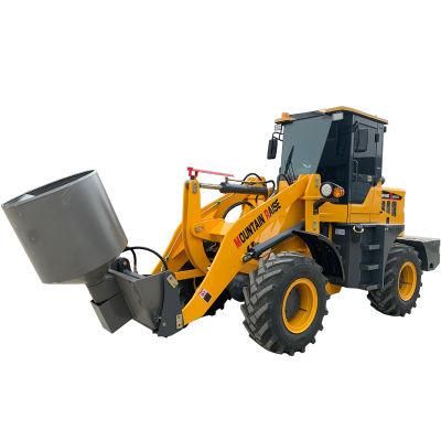 CE 2ton Mini Front End Wheel Loader with Mixer Bucket