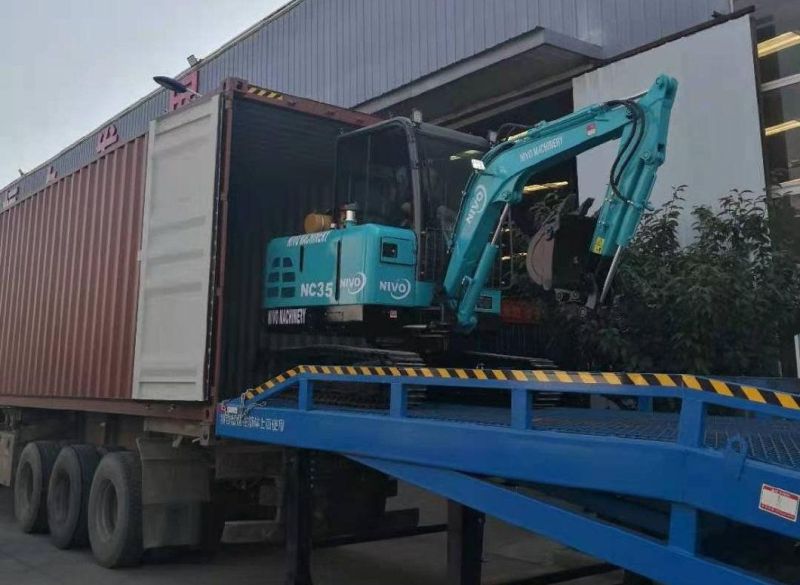 EPA Arm Telescopic Backhoe Micro 1 Ton Excavator for Chile