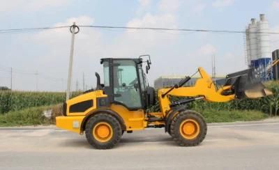 Lgcm High Lift Bucket Mini Wheel Loader with Snow Chain