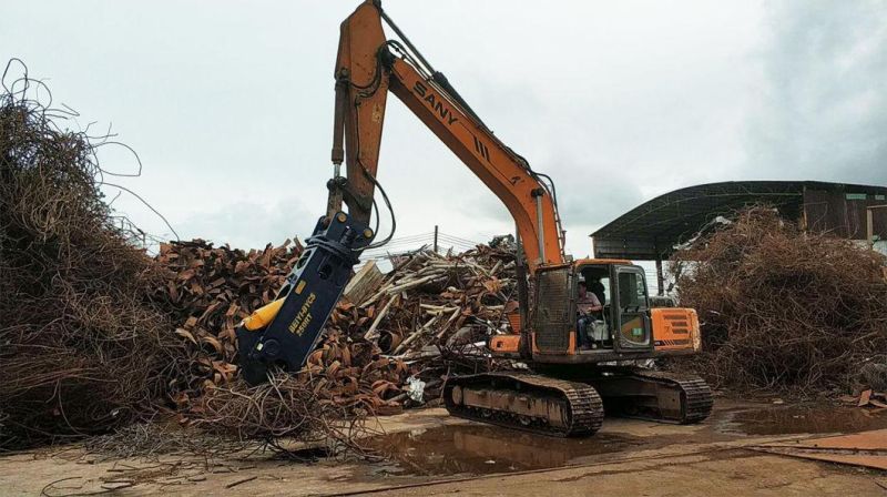 Excavator Hydraulic Shear Attachments Steel Cutter Machine