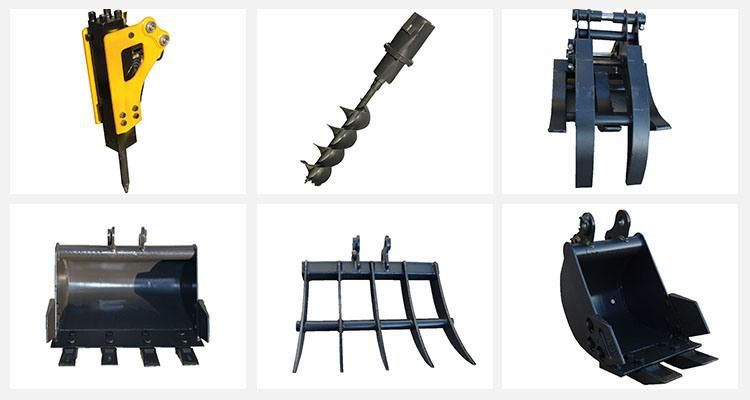 Chinese New Small Crawler Bucket Excavator Machine Micro Hydraulic Pump Mini Digger 1 Ton 2ton