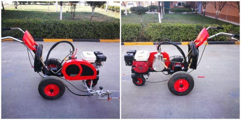 Hand-Push Cold Paint Car Park Line Striper Use Diaphragm Pump