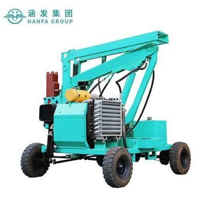 Rotary Pile Driver Guardrail Pile Driver Screw Piles Machine