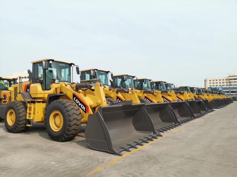 Lovol Payloader 5 Ton 3m3 Bucket Wheel Loader FL956h