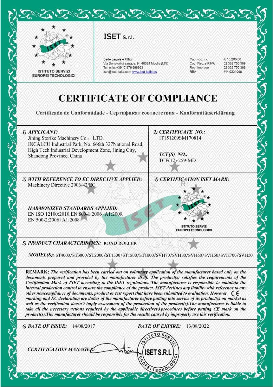 Ride-on Honda Engine CE Certification Road Roller