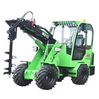 1500kg Loading Capacity Hydraulic Attachments Quick Hitch Front Trencher Wheel Loader