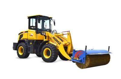 Qdhz Zl926 Front End Mini Wheel Loader with Snow Sweeper