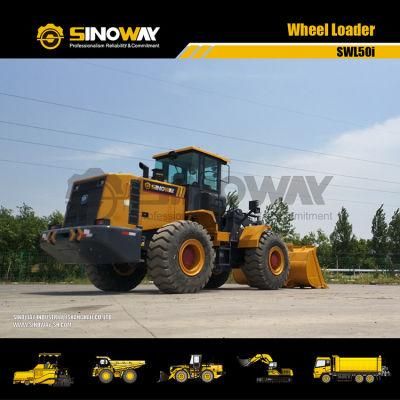 Sinoway 5 Ton Wheel Loader Swl50I Front End Shovel Loader in Stock