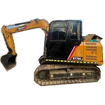 Used Good Condition Hydraulic Crawler Digger Sanyi Sy75c Mini Excavator