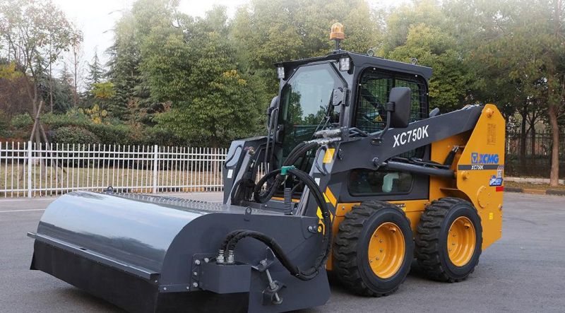 XCMG Xc750K 1 Ton Chinese Mini Skid Steer Loader with Attachment