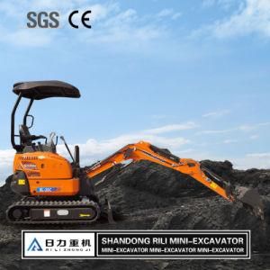 Hydraulic Crawler Agriculture Construction 1.6ton Household Shovel Mini Excavator Rl20c with Small Bucket Price