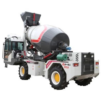 4.0m3 Articulated Chassis Mini Small Mobile Self Loading Concrete Cement Mixer Construction Mixing Machine Machinery Truck