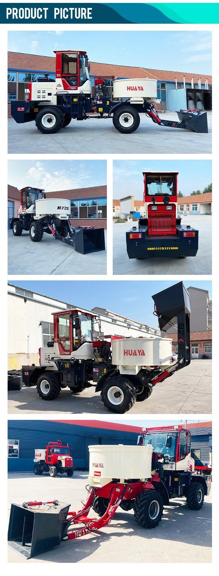 Huaya Mixing Truck Machinery Mini Flat Mouth Mixer Concrete Trucks