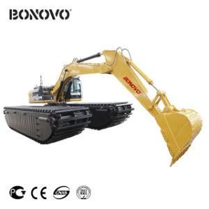 Bonovo Amphibious Floating Pontoon Excavator for Wetland Waterway