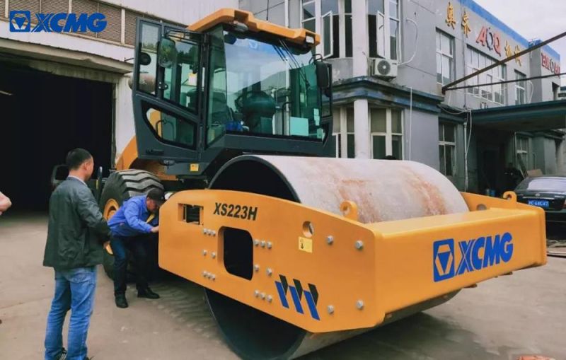 XCMG Xs223h 22 Ton Single Drum Vibratory New Road Roller Compactor Machine Price for Sale