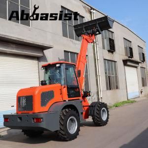 CE ISO SGS OEM Abbasist Front Telescoping Machine AL2500T Articulated 2500kg Telescopic Loader