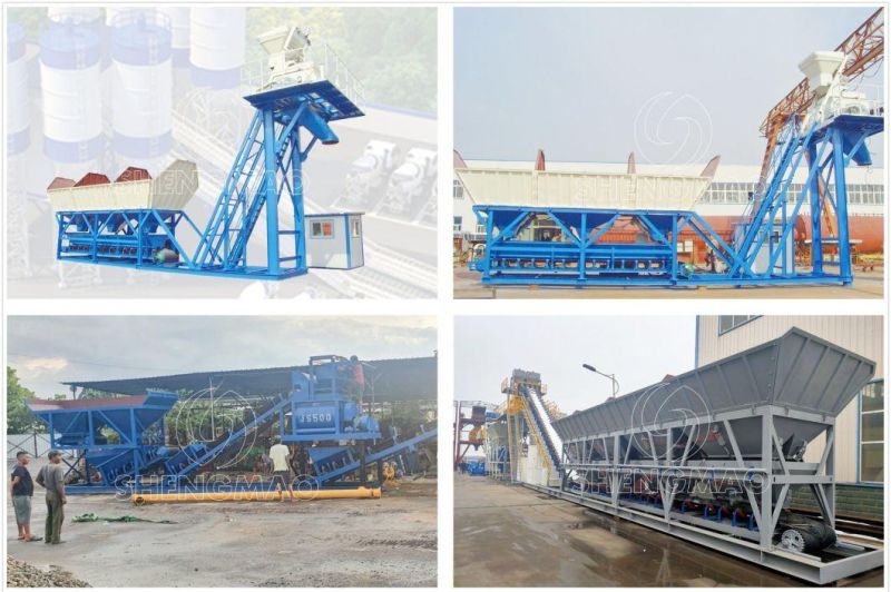 25m3/H 35m3/H 50m3/H 75m3/H Portable Ready Wet Mix Foundation Free Concrete Mix Batching Mixing Plant