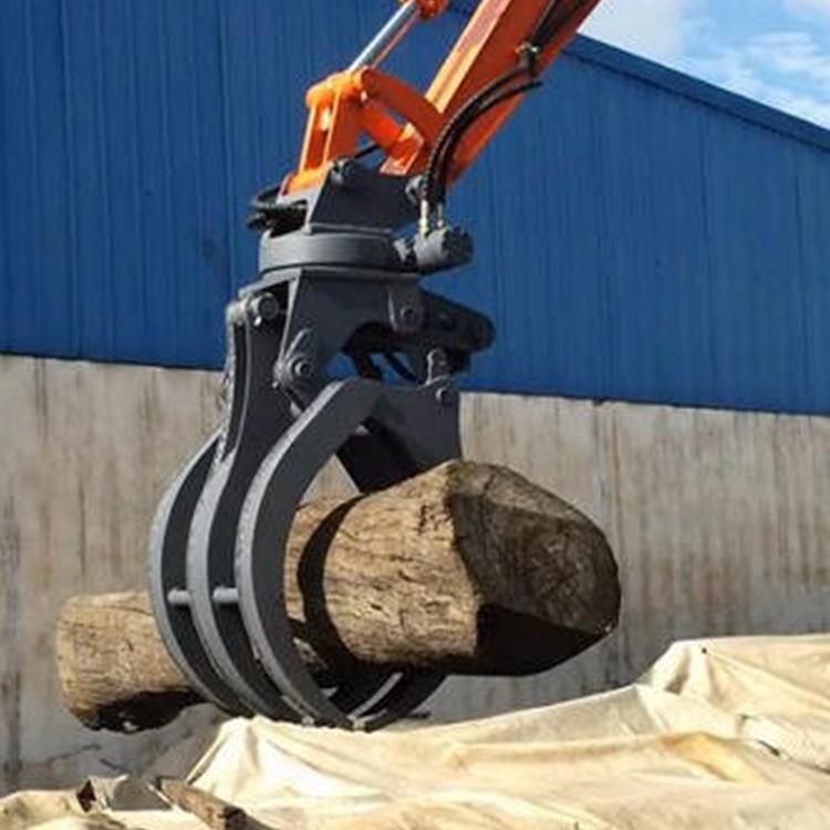 Grapple with Bucket Attachments for Grabbing Coal Sand Scrap Steel