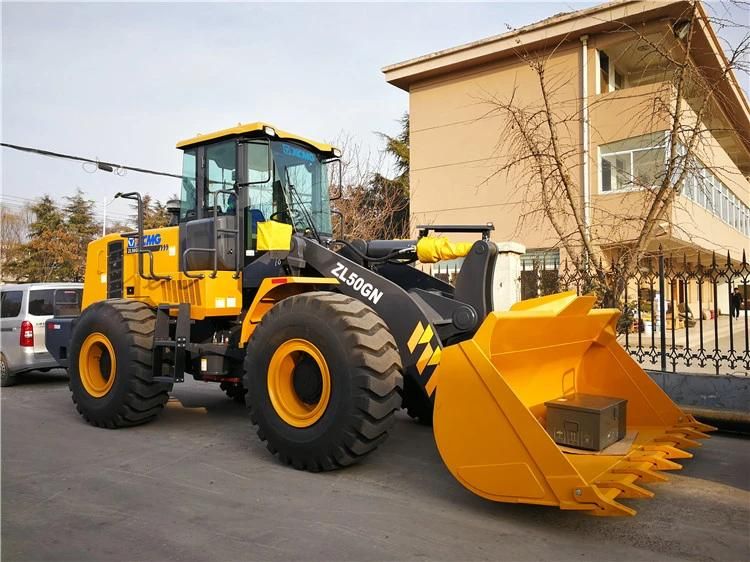 XCMG Front End Loader Price 5 Ton Wheel Loader Zl50gn with Rock Bucket