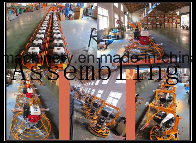 Factory Price Gasoline Concrete Ride on Power Trowel with Lifting Hook and Light System