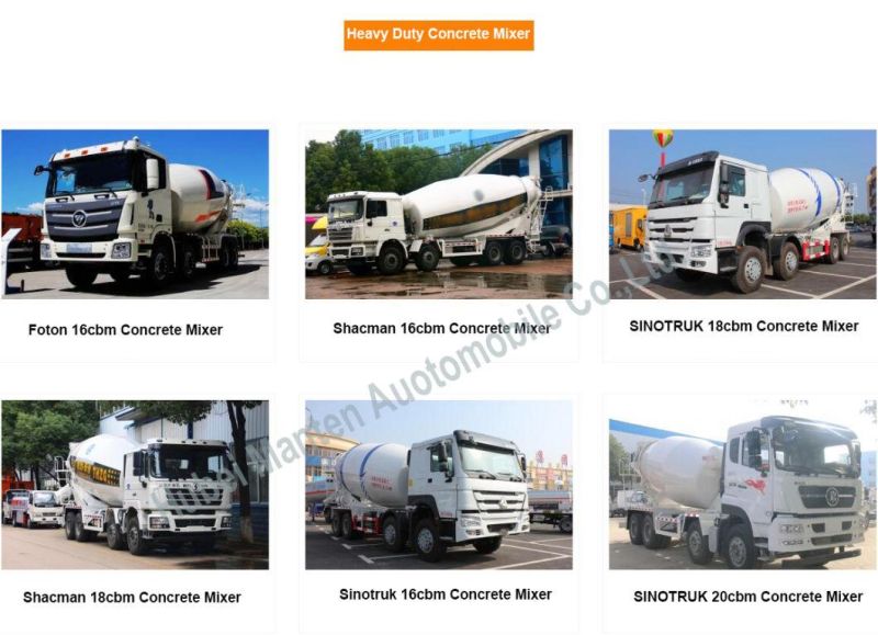 Shacman 12cbm 14cbm 16cbm Concrete Mixer Truck