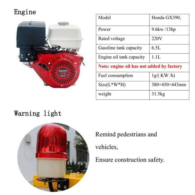 High Quality 13HP Round Manhole Cover Road Cutting Machine