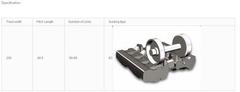 Excavator Tracks Rubber Tracks (250*48.5k)