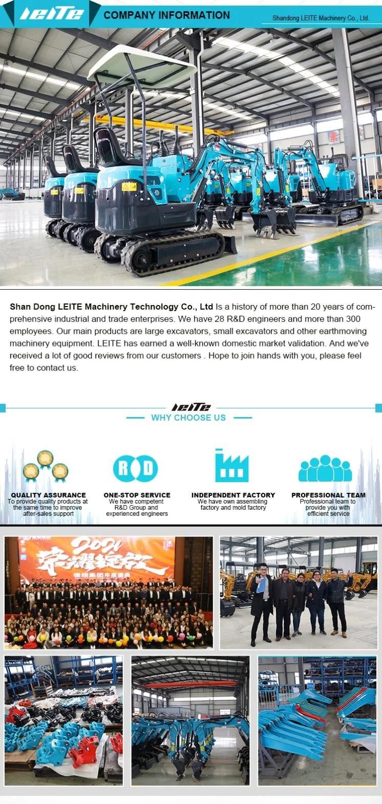 Leite Excavator Suitable for Cold Weather Hydraulic Antifreeze Mini Excavator