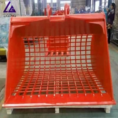 OEM Size Excavator Sieve Bucket Skeleton Bucket Rock Bucket for Excavator