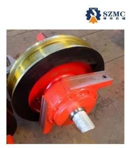 Densen Customized Alloy Steel Super Large Hot Forging Crane Wheels, Crane Rail Wheels, Train Wheels for Sale