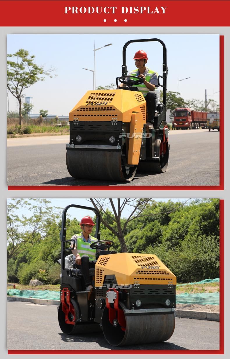 1 Ton Ride on Road Roller for Asphalt Roads with CE SGS