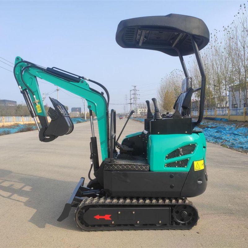 Earthmoving Machinery 1.8ton Mini Excavator with Beautiful Blue Colour