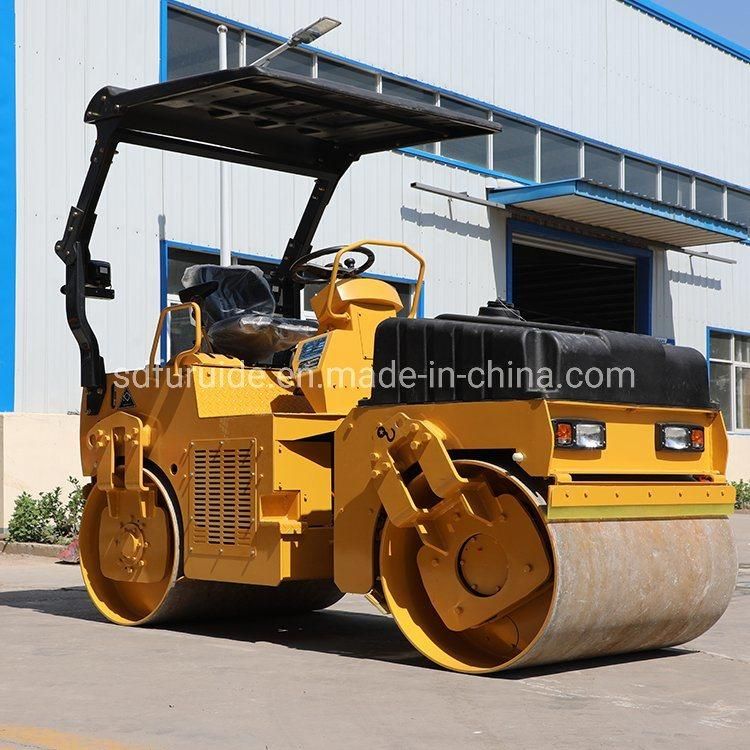 3ton Mini Road Roller Compactor Ride on Vibratory Roller Soil Roller Compactor Fyl-203