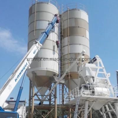 Paneled Silo for Construction Machine 1.2m3 Portable Concrete Mixer with Electric Scale