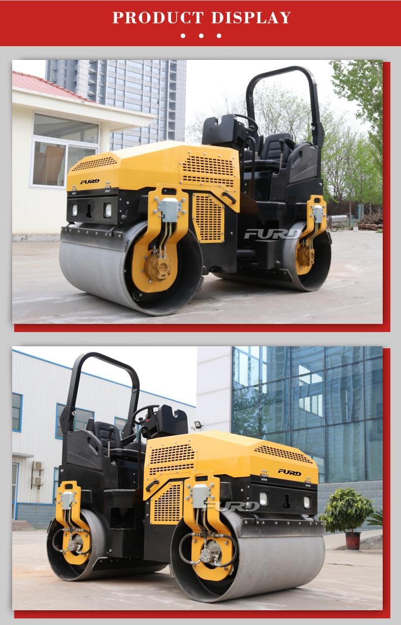 3 Ton Road Roller Double Drum Asphalt Roller for Sale Mexico