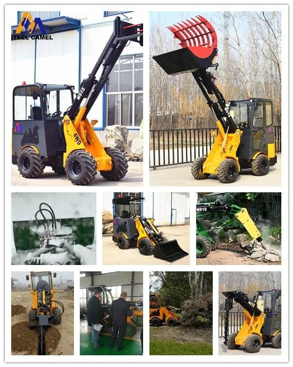 Skid Steer Brush Cutter Branch Trimming Wheel Loader to 5.5m Height
