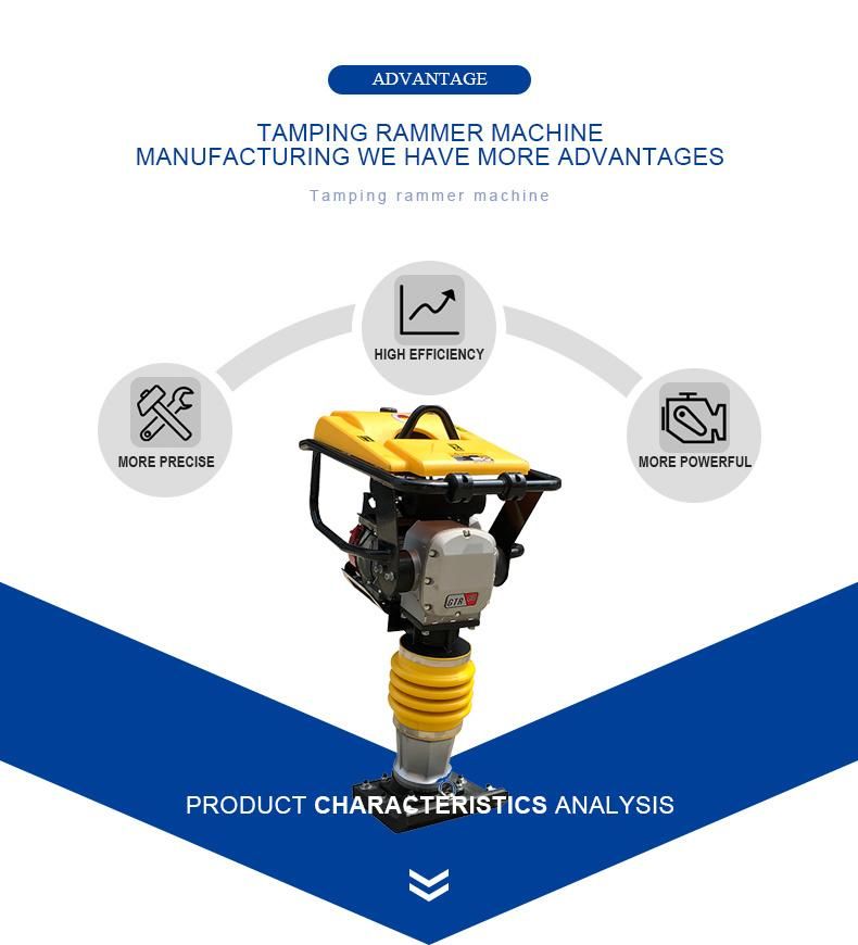 Gasoline Soil Tamping Compact Rammer with Factory Price