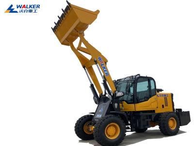 1.2/1.8/2 Ton Ultra-Low Profile Wheel Loader, Small Forklift for Basement, Mini Wheel Loader